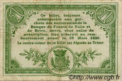 1 Franc FRANCE régionalisme et divers Corrèze 1915 JP.051.16 TTB à SUP