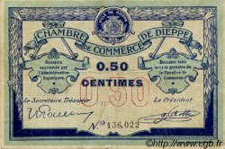 50 Centimes FRANCE régionalisme et divers Dieppe 1918 JP.052.01 TB