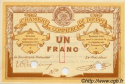 1 Franc Spécimen FRANCE régionalisme et divers Dieppe 1918 JP.052.06 SPL à NEUF