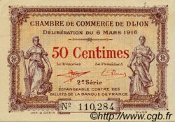 50 Centimes FRANCE régionalisme et divers Dijon 1916 JP.053.07 SPL à NEUF