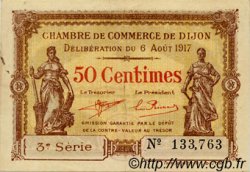 50 Centimes FRANCE régionalisme et divers Dijon 1917 JP.053.10 TTB à SUP