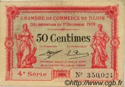 50 Centimes FRANCE régionalisme et divers Dijon 1919 JP.053.17 TB