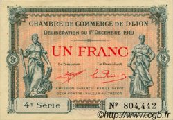 1 Franc FRANCE régionalisme et divers Dijon 1919 JP.053.20 SPL à NEUF