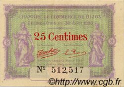25 Centimes FRANCE régionalisme et divers Dijon 1920 JP.053.23 TTB à SUP