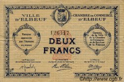 2 Francs FRANCE régionalisme et divers Elbeuf 1918 JP.055.06 TTB à SUP