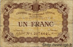 1 Franc FRANCE régionalisme et divers Épinal 1920 JP.056.10 TB