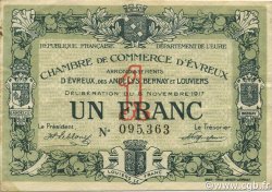 1 Franc FRANCE régionalisme et divers Évreux 1917 JP.057.12