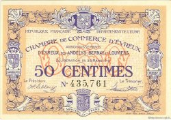 50 Centimes FRANCE régionalisme et divers Évreux 1919 JP.057.13 SPL à NEUF