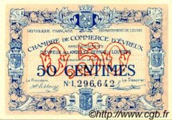 50 Centimes FRANCE régionalisme et divers Évreux 1920 JP.057.18 SPL à NEUF