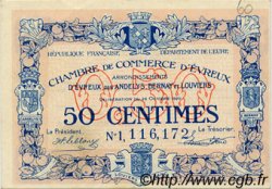 50 Centimes FRANCE régionalisme et divers Évreux 1921 JP.057.21 SPL à NEUF