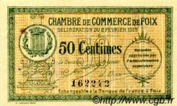 50 Centimes FRANCE régionalisme et divers Foix 1915 JP.059.05 TTB à SUP