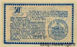 50 Centimes Annulé FRANCE régionalisme et divers Foix 1915 JP.059.09 SPL à NEUF