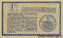 1 Franc Annulé FRANCE régionalisme et divers Foix 1915 JP.059.11 TTB à SUP