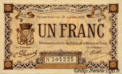 1 Franc FRANCE régionalisme et divers Granville 1915 JP.060.04 TTB à SUP