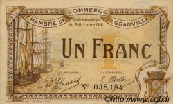 1 Franc FRANCE régionalisme et divers Granville 1916 JP.060.09 TTB à SUP