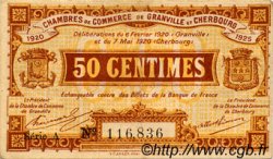 50 Centimes FRANCE régionalisme et divers Granville et Cherbourg 1920 JP.061.01 TTB à SUP