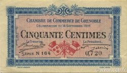 50 Centimes FRANCE régionalisme et divers Grenoble 1916 JP.063.03 TTB à SUP
