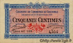 50 Centimes FRANCE régionalisme et divers Grenoble 1916 JP.063.04 TTB à SUP
