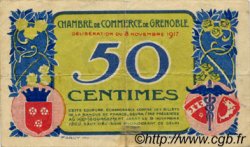 50 Centimes FRANCE régionalisme et divers Grenoble 1917 JP.063.11 TB