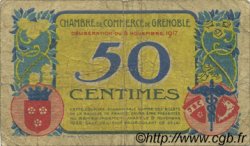 50 Centimes FRANCE régionalisme et divers Grenoble 1917 JP.063.14 TB
