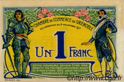 1 Franc FRANCE régionalisme et divers Grenoble 1917 JP.063.25 TTB à SUP