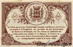50 Centimes FRANCE régionalisme et divers Guéret 1915 JP.064.01 TTB à SUP
