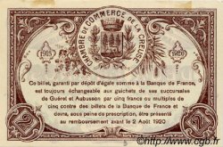 2 Francs FRANCE régionalisme et divers Guéret 1915 JP.064.05 SPL à NEUF