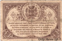 2 Francs FRANCE régionalisme et divers Guéret 1920 JP.064.11 TB