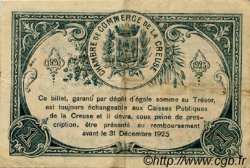 1 Franc FRANCE régionalisme et divers Guéret 1920 JP.064.20 TTB à SUP