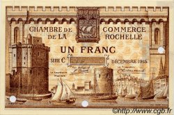 1 Franc Spécimen FRANCE Regionalismus und verschiedenen La Rochelle 1915 JP.066.04 SS to VZ