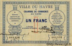 1 Franc FRANCE regionalism and miscellaneous Le Havre 1914 JP.068.04 VF - XF