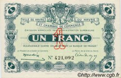1 Franc FRANCE régionalisme et divers Le Havre 1920 JP.068.22