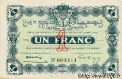1 Franc FRANCE régionalisme et divers Le Havre 1920 JP.068.22 TTB à SUP