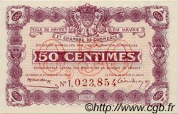 50 Centimes FRANCE régionalisme et divers Le Havre 1920 JP.068.26 SPL à NEUF