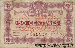 50 Centimes FRANCE régionalisme et divers Le Havre 1920 JP.068.26 TB