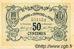 50 Centimes FRANCE régionalisme et divers Le Mans 1917 JP.069.09 TTB à SUP