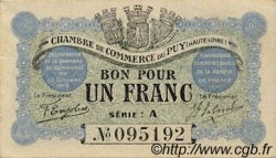 1 Franc FRANCE régionalisme et divers Le Puy 1916 JP.070.03
