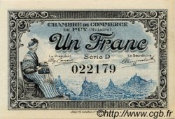 1 Franc FRANCE régionalisme et divers Le Puy 1916 JP.070.09