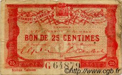 25 Centimes FRANCE régionalisme et divers Le Tréport 1916 JP.071.23 TB