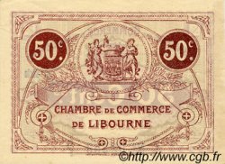 50 Centimes FRANCE régionalisme et divers Libourne 1915 JP.072.12 TTB à SUP