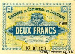 2 Francs FRANCE régionalisme et divers Libourne 1915 JP.072.14 TTB à SUP