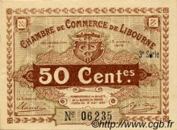 50 Centimes FRANCE régionalisme et divers Libourne 1915 JP.072.15 TTB à SUP