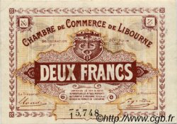 2 Francs FRANCE régionalisme et divers Libourne 1918 JP.072.27 TTB à SUP