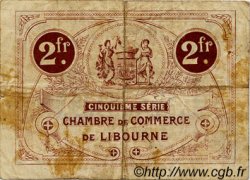 2 Francs FRANCE régionalisme et divers Libourne 1918 JP.072.27 TB
