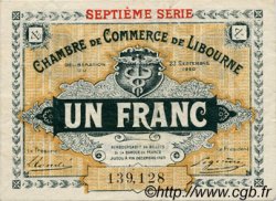 1 Franc FRANCE régionalisme et divers Libourne 1920 JP.072.33 TTB à SUP