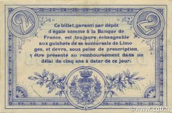 2 Francs FRANCE régionalisme et divers Limoges 1914 JP.073.05 SPL à NEUF