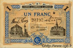 1 Franc FRANCE régionalisme et divers Limoges 1919 JP.073.22 SPL à NEUF