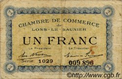 1 Franc FRANCE régionalisme et divers Lons-Le-Saunier 1920 JP.074.10 TB