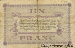 1 Franc FRANCE régionalisme et divers Lons-Le-Saunier 1918 JP.074.18 TB