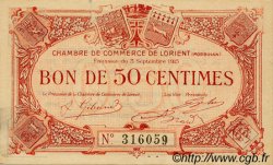 50 Centimes FRANCE régionalisme et divers Lorient 1915 JP.075.04 TTB à SUP